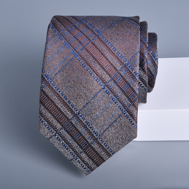 Men's formal floral tie made of polyester silk, featuring jacquard design, suitable for business attire.