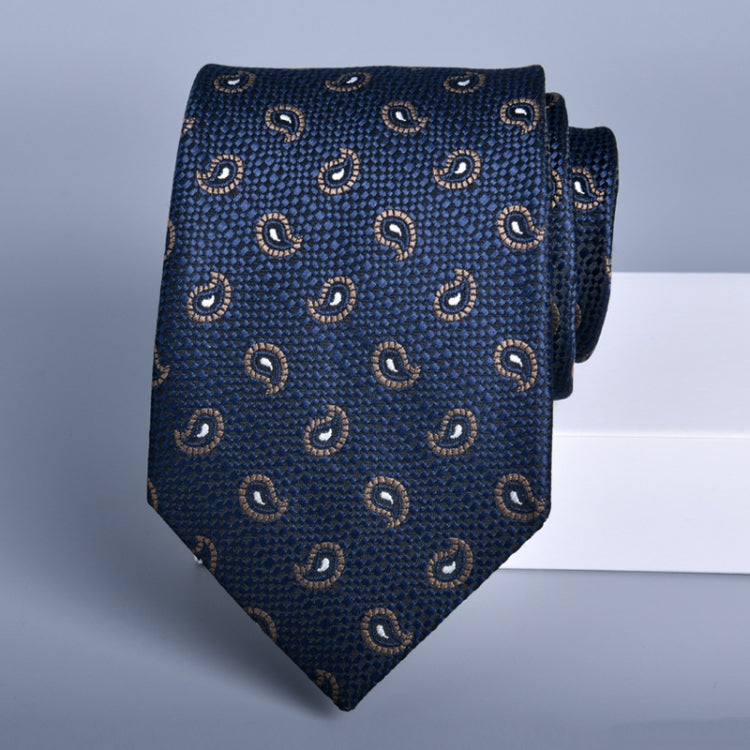 Men's formal casual business floral tie made of polyester silk, featuring intricate jacquard patterns in various colors.