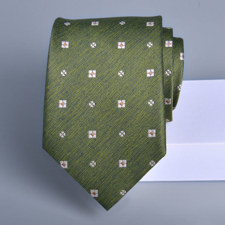 Men's formal casual business floral tie made of polyester silk, featuring intricate jacquard patterns in various colors.