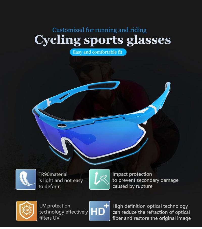 Men's sports skiing goggles with UV400 protection, designed for cycling, snowboarding, and outdoor activities, featuring a lightweight and comfortable frame.