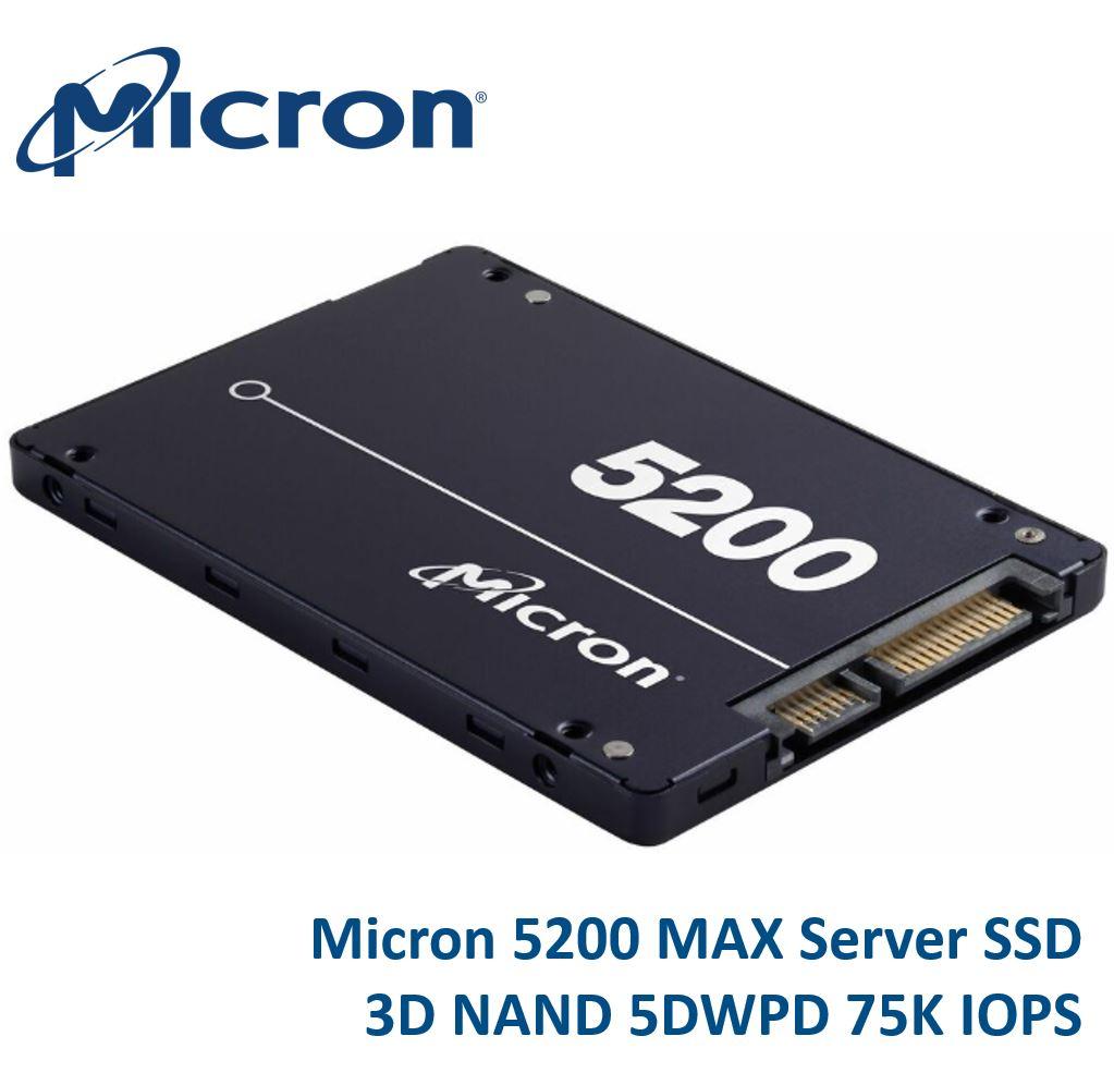 Micron 5200 MAX 240GB 2.5' SATA3 SSD showcasing its sleek design and advanced technology.