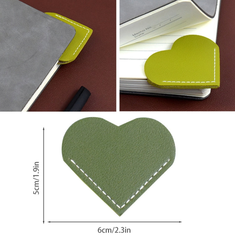 Mini Business Student Library notebook in heart shape, made of PU leather with a velvet inner layer, perfect for note-taking.