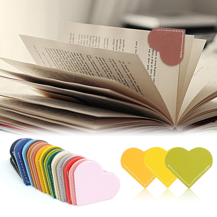 Mini Business Student Library notebook in heart shape, made of PU leather with a velvet inner layer, perfect for note-taking.