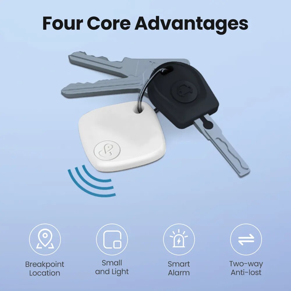 AVATTO Mini Tracking Device in a compact design, ideal for tracking pets, keys, and important items.