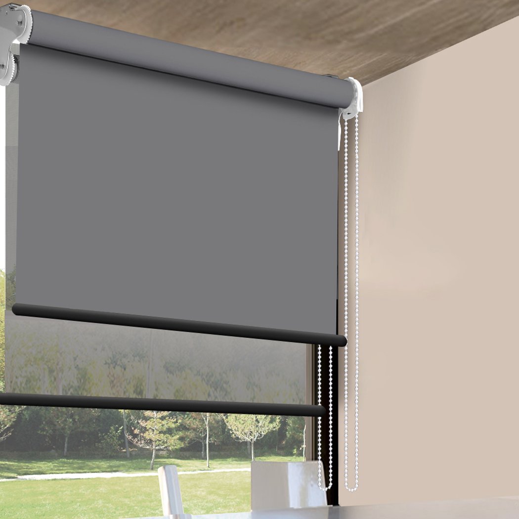 Modern Day/Night Double Roller Blinds in a stylish interior setting, showcasing dual layer design and elegant finish.