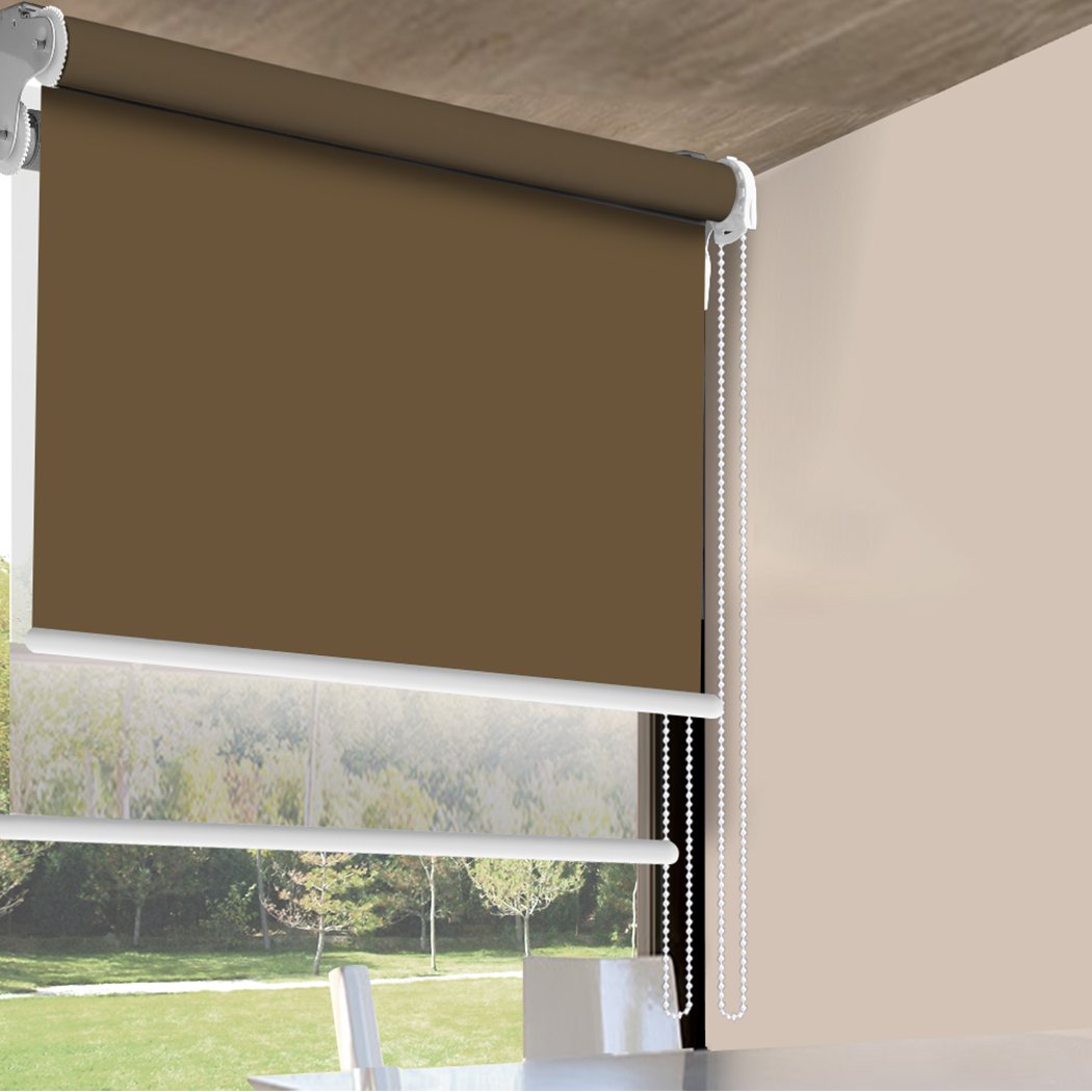 Modern Day/Night Double Roller Blinds in elegant design, showcasing dual layer functionality and high-quality polyester material.