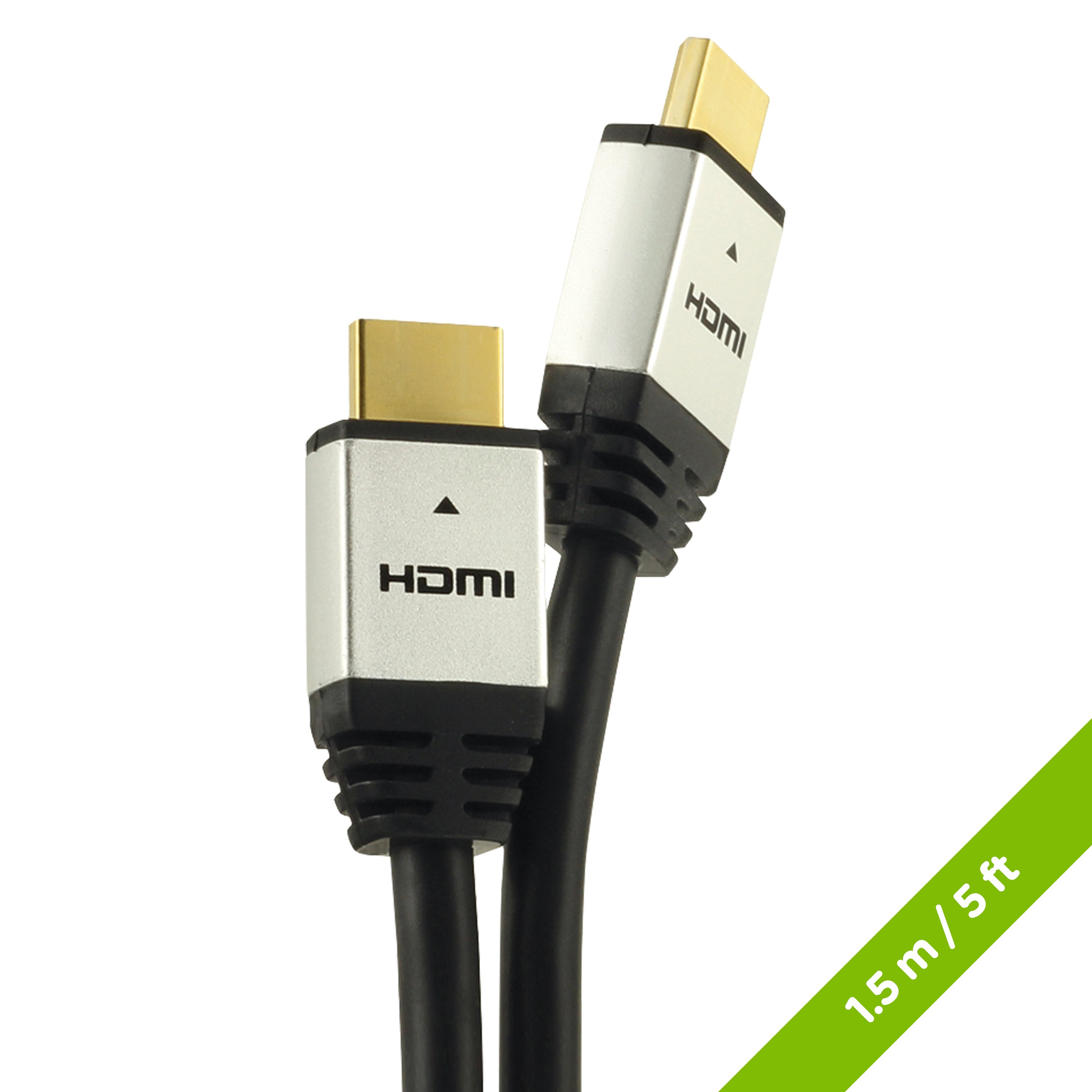 MOKI Cable HDMI High Speed Cable 1.5mt with gold plated connectors, designed for high-quality audio and video transmission.