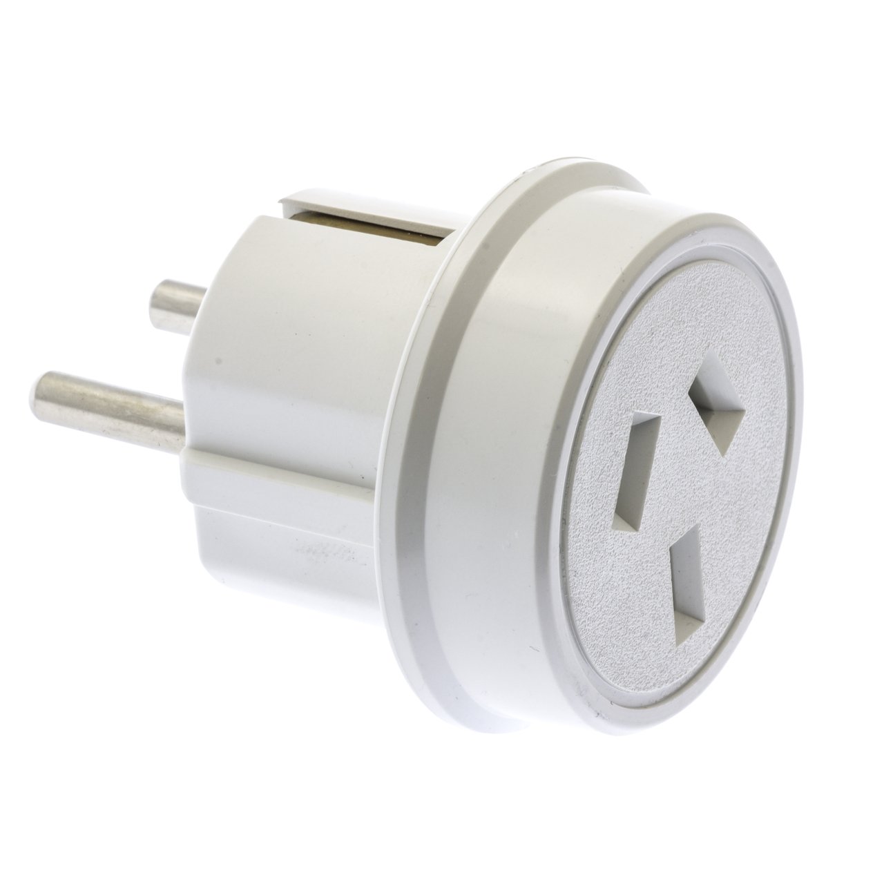 Moki Travel Adaptors designed for European power outlets, compact and lightweight for easy travel.