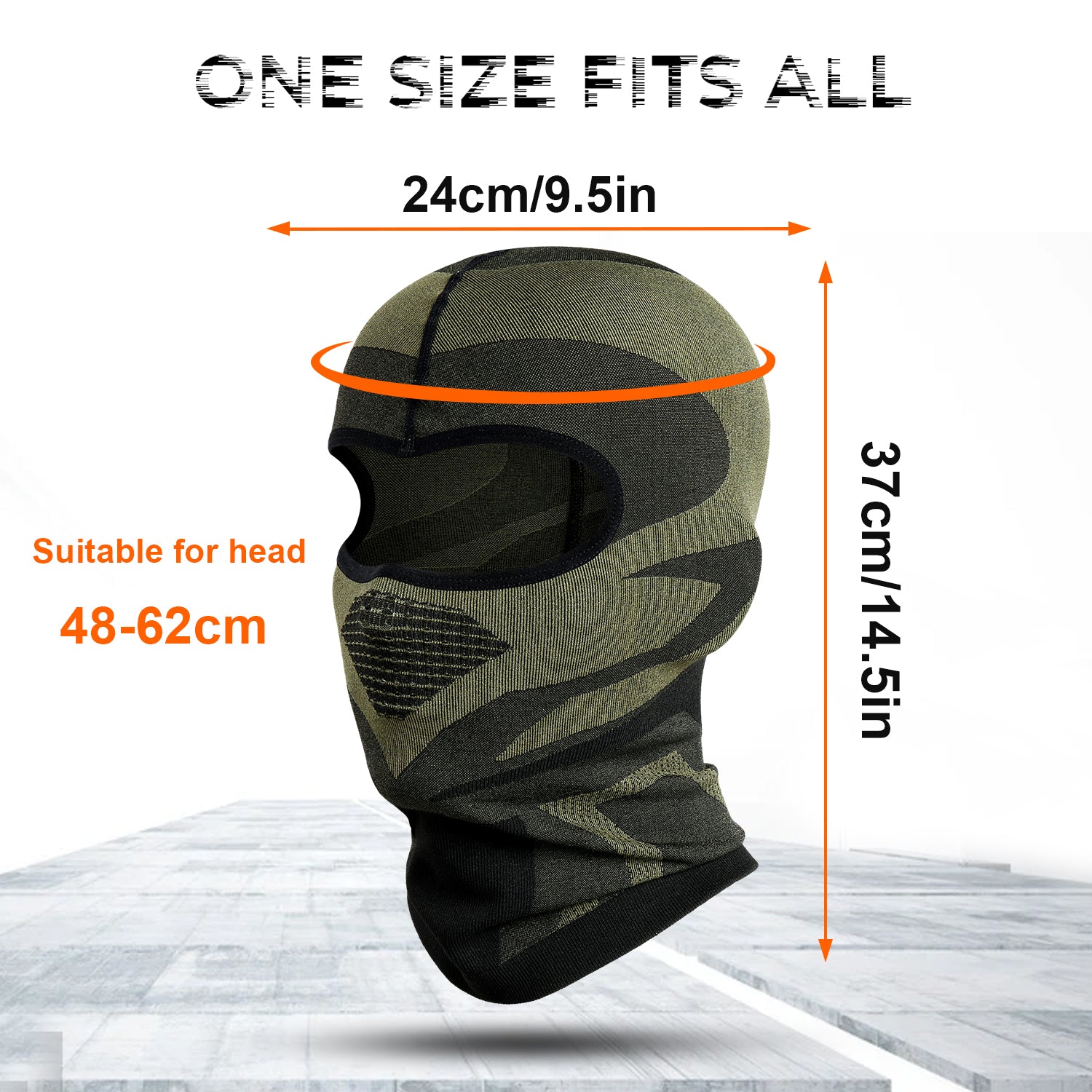 Motorcycle Balaclava Full Face Mask in various colors, designed for breathability and wind protection during outdoor activities.