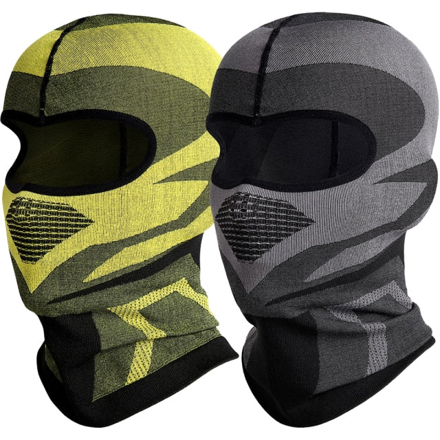 Motorcycle Balaclava Full Face Mask in various colors, designed for breathability and wind protection during outdoor activities.