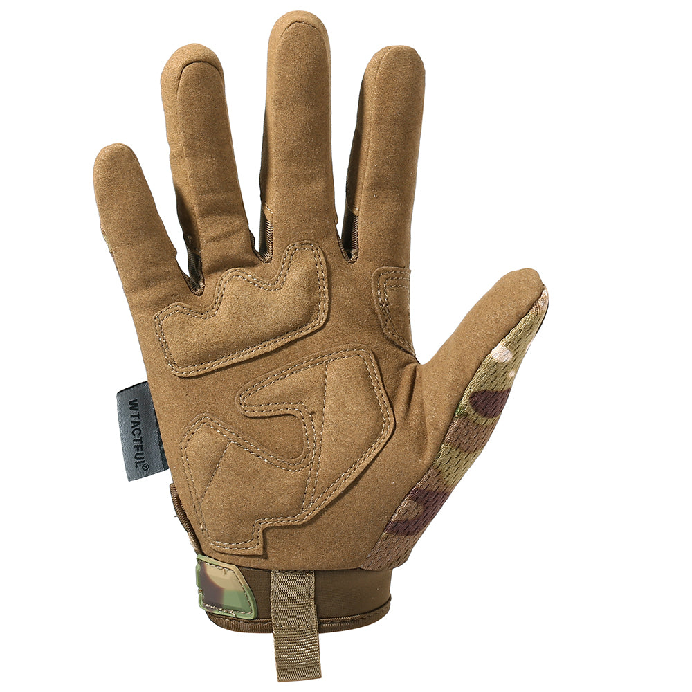 Motorcycle full finger gloves featuring rubber protection, designed for enduro racing and biking, showcasing a durable and stylish design.