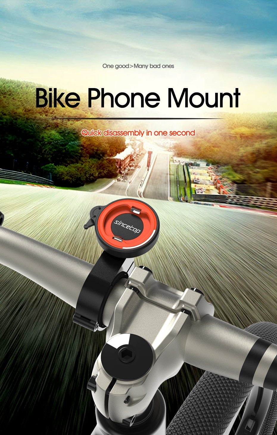 Motorcycle phone holder designed for various iPhone models, featuring a shockproof case and sturdy mount for secure attachment.