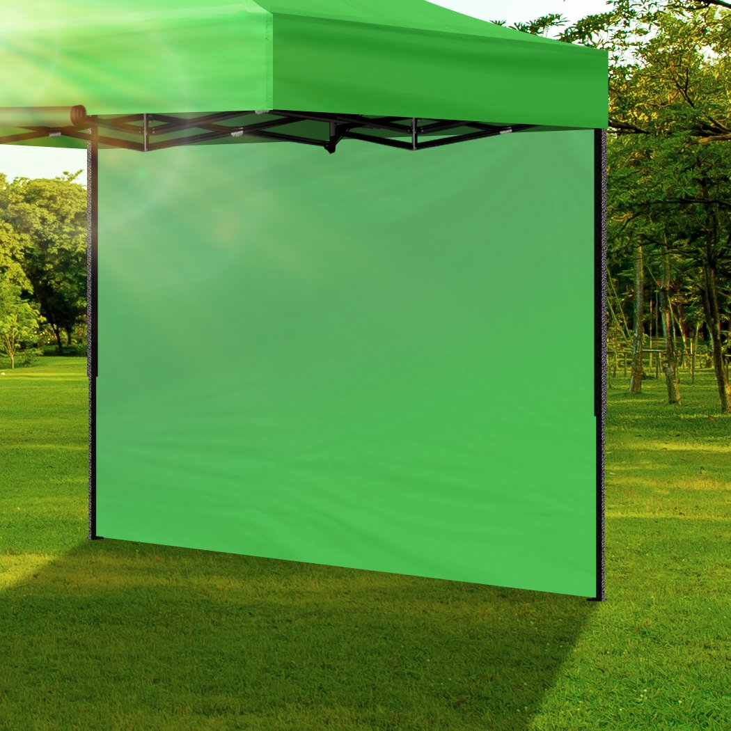 Mountview Gazebo Walls in green, made of 210D Oxford fabric, showcasing waterproof and UV protection features, ideal for outdoor events.