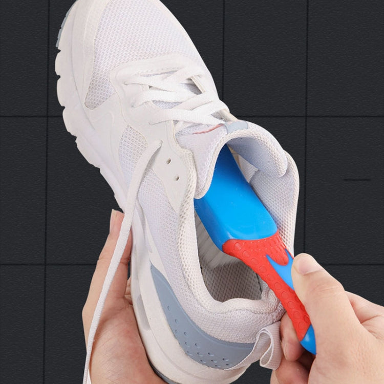 Multi-Function Not Hurt Shoes Nano Brush with curved handle and soft bristles for gentle shoe cleaning.