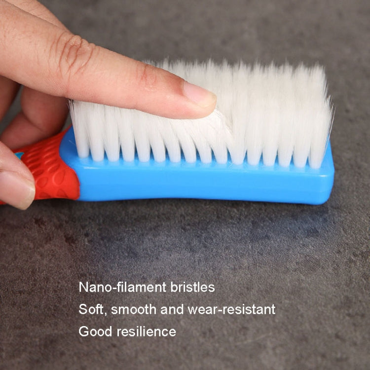 Multi-Function Not Hurt Shoes Nano Brush with curved handle and soft bristles for gentle shoe cleaning.