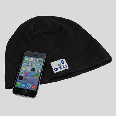 A stylish Musical Beanie Bluetooth Hat in various colors, featuring built-in speakers and a microphone for hands-free calling and music control.