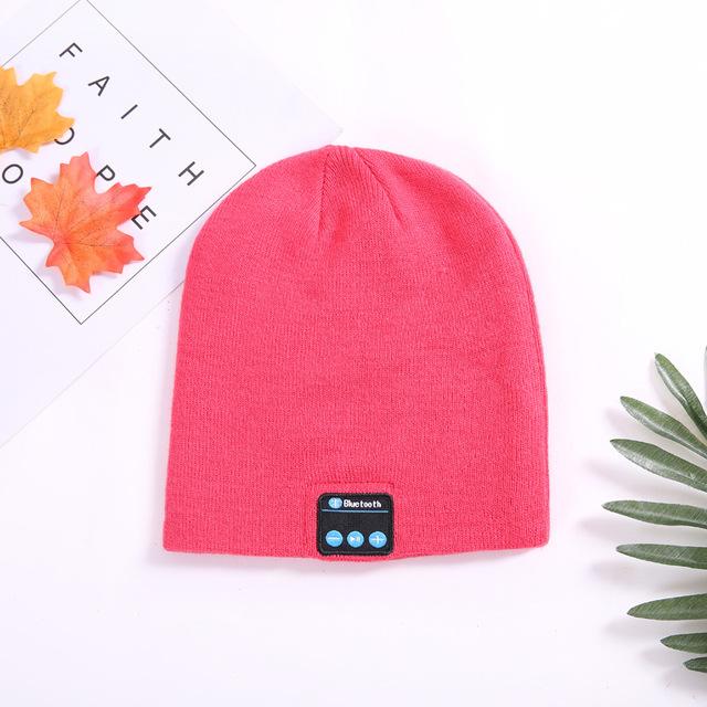 A stylish Musical Beanie Bluetooth Hat in various colors, featuring built-in speakers and a microphone for hands-free calling and music control.