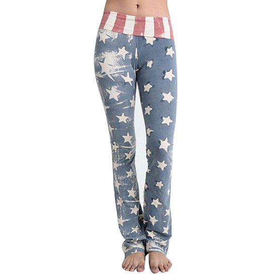 A pair of super cute rosy jammies featuring a comfortable design with adjustable drawstrings and a fold-over waistband, perfect for lounging.