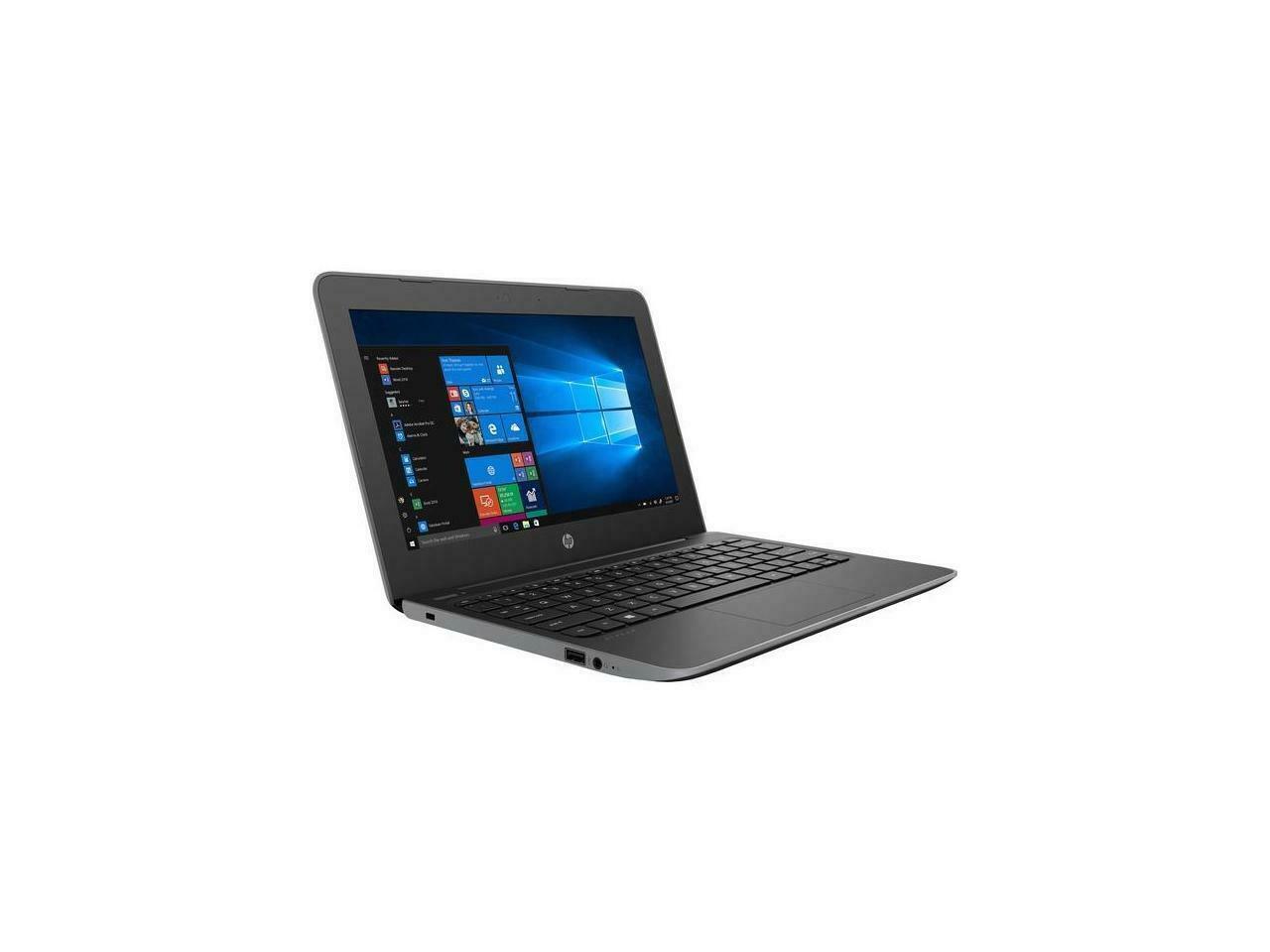 HP Laptop Stream 11 Pro G5 with Intel Celeron N4000, 4GB RAM, and 11.6-inch display, showcasing its sleek design and portability.