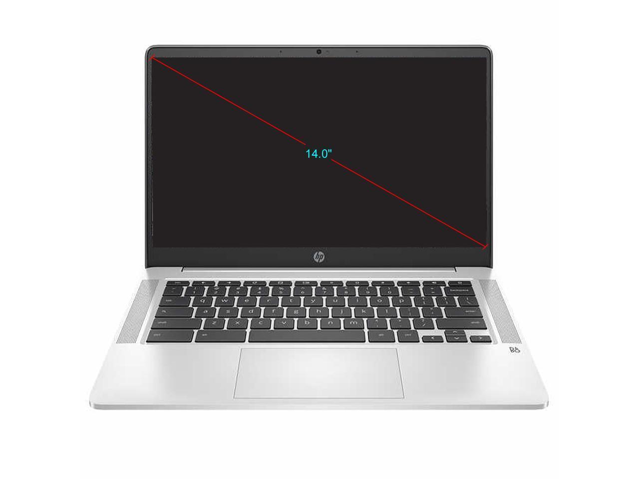 HP 14-inch Chromebook Bundle featuring a sleek design, 1080p display, bonus sleeve, and wireless mouse.