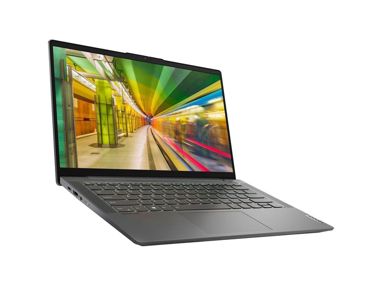 Lenovo IdeaPad 5 14IIL05 laptop with Intel Core i5, 8GB RAM, and 256GB SSD, showcasing its sleek design and 14.0-inch display.