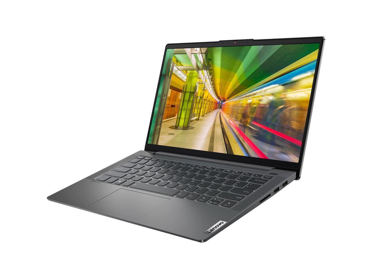 Lenovo IdeaPad 5 14IIL05 laptop with Intel Core i5, 8GB RAM, and 256GB SSD, showcasing its sleek design and 14.0-inch display.