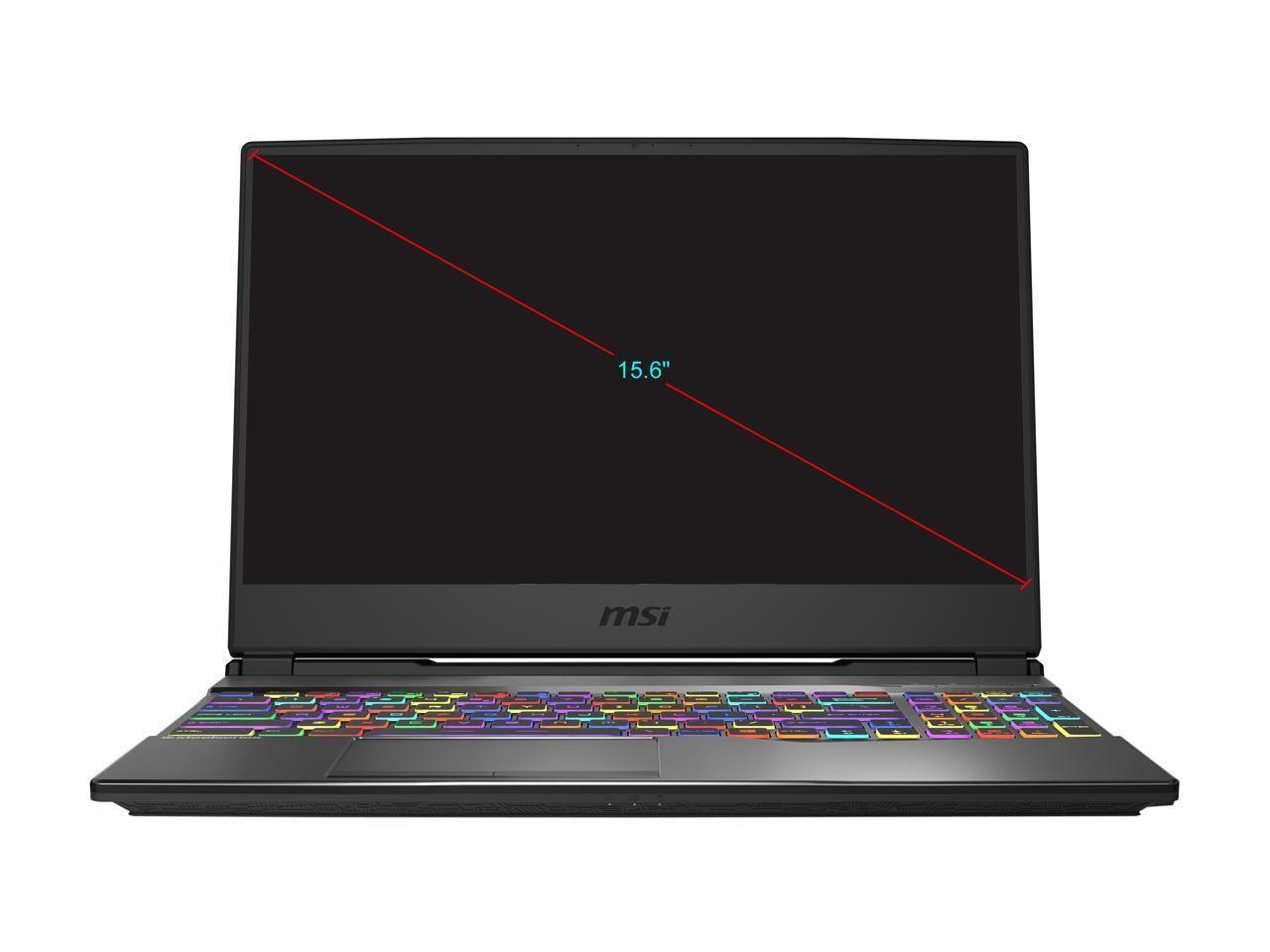 MSI Alpha 15 A4DEK-005 gaming laptop showcasing its sleek design and 15.6-inch display.