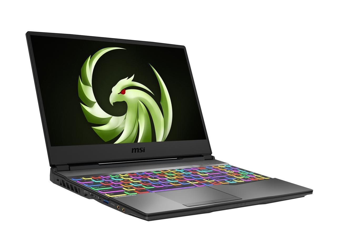 MSI Alpha 15 A4DEK-005 gaming laptop showcasing its sleek design and 15.6-inch display.