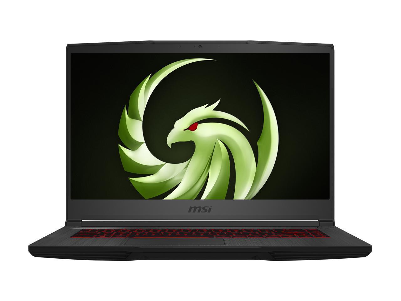 MSI Bravo 15 A4DDR-248 gaming laptop showcasing its sleek design and 15.6-inch display.