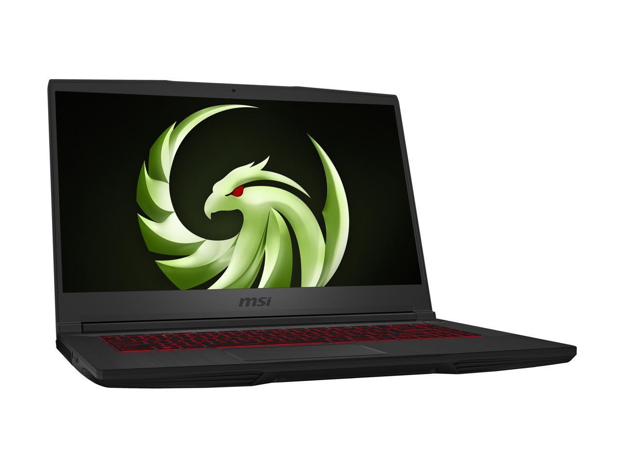 MSI Bravo 15 A4DDR-248 gaming laptop showcasing its sleek design and 15.6-inch display.