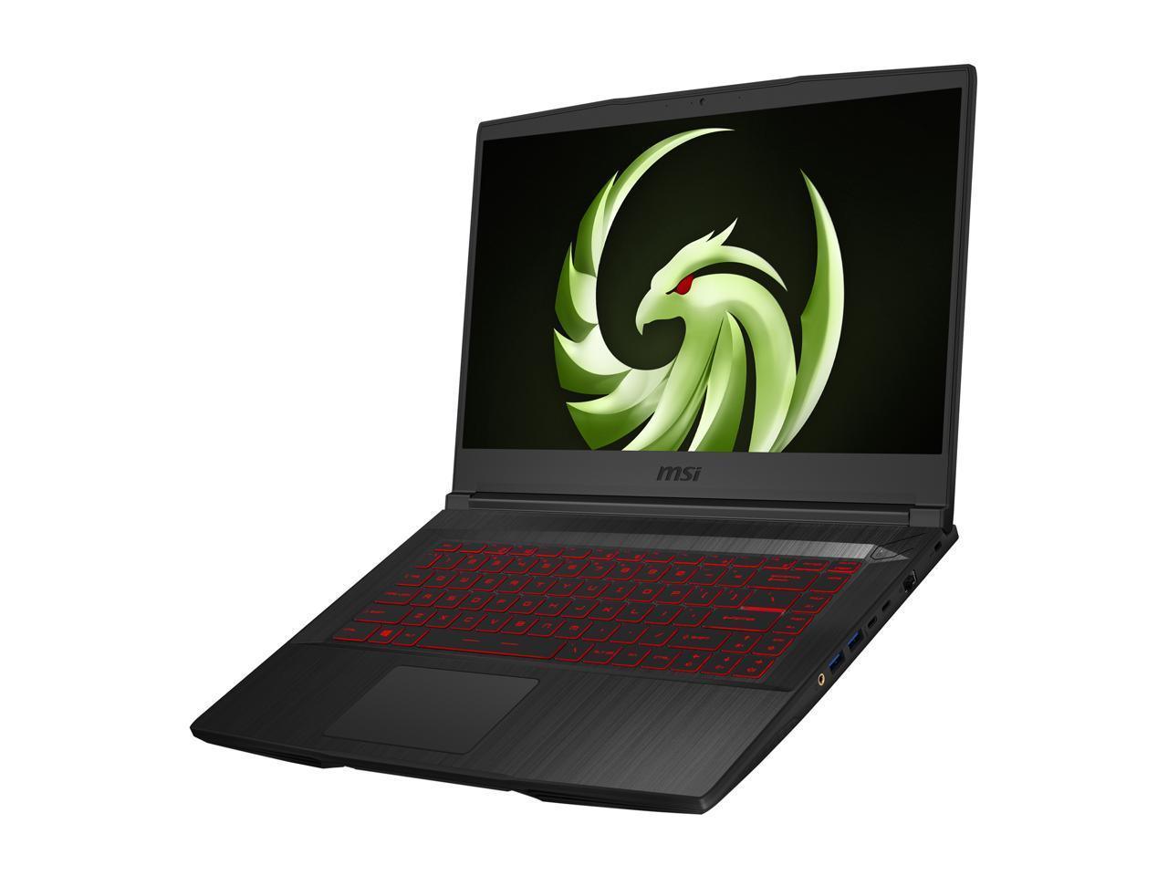 MSI Bravo 15 A4DDR-248 gaming laptop showcasing its sleek design and 15.6-inch display.