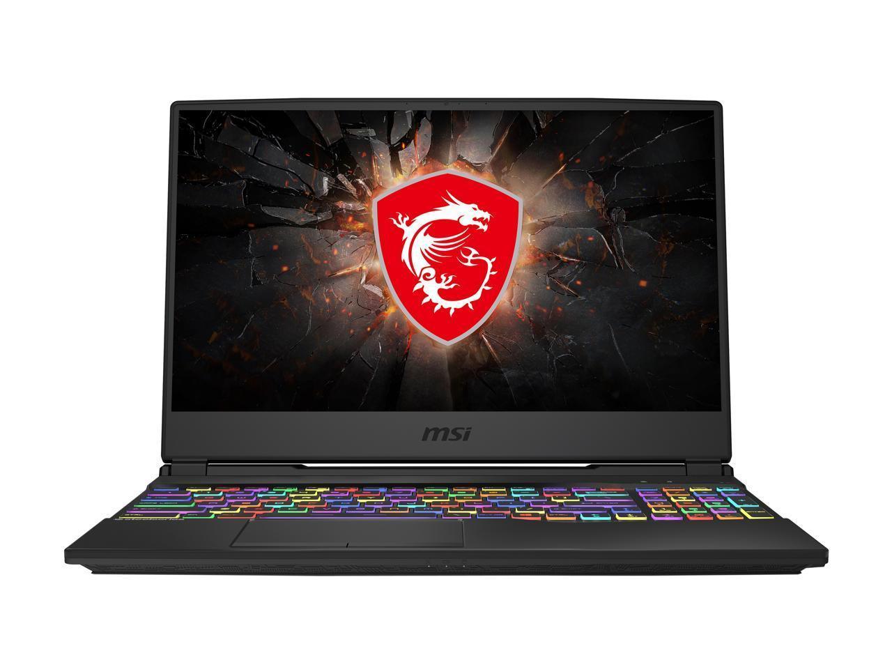 MSI GL65 Leopard 10SFSK-493 gaming laptop showcasing its sleek design and powerful specifications.