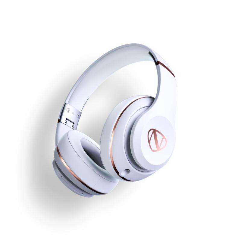 NCREDIBLE N2 Headphones in white showcasing sleek design and comfortable ear cushions.