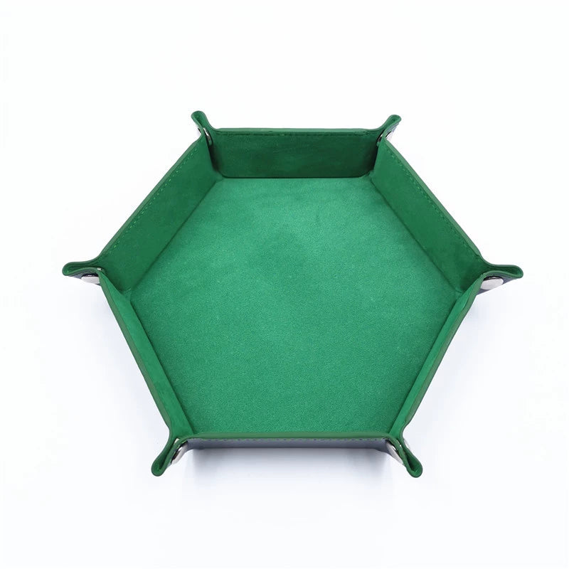 New hexagonal suede chopsticks plate in vibrant colors, designed for stylish dining and group gatherings.