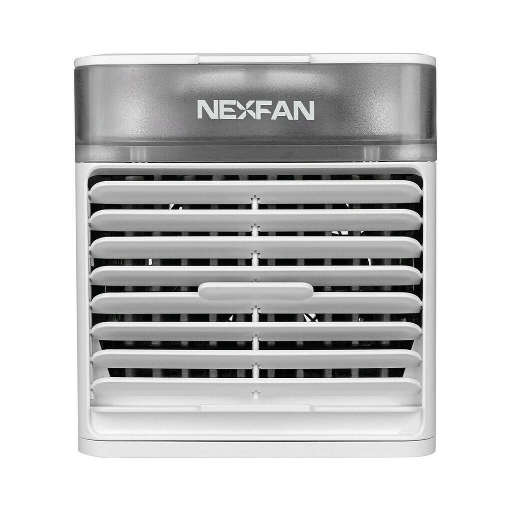 Nexfan Ultra Air Cooler with UV technology, showcasing its compact design and water tank.