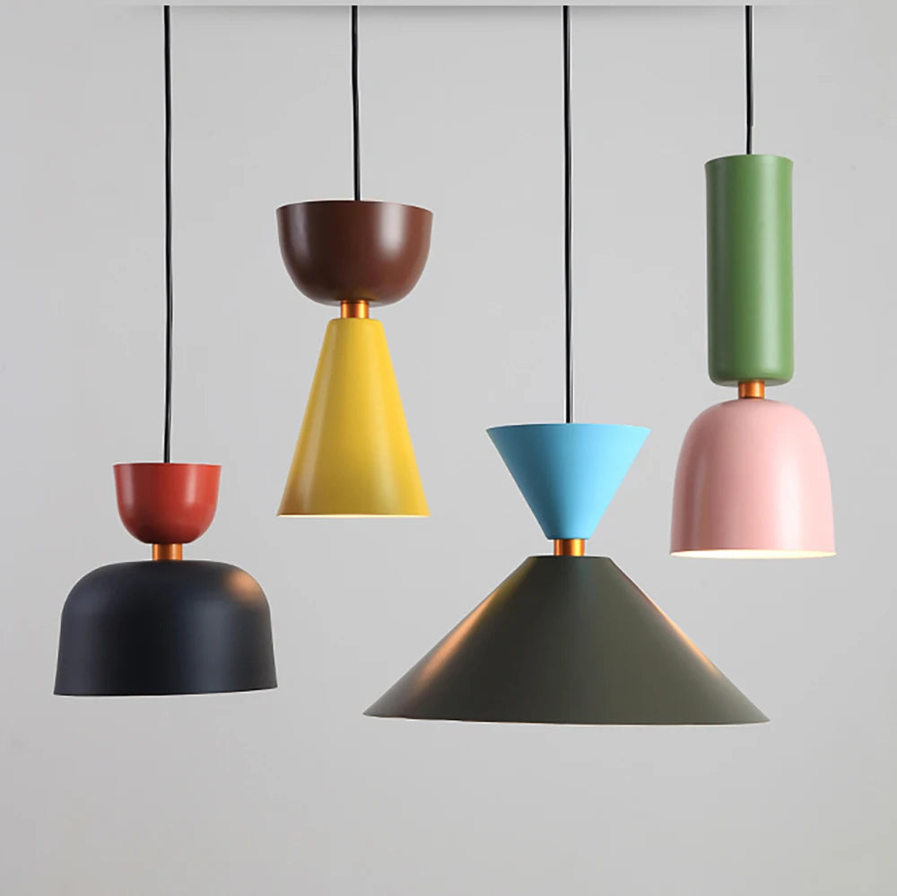 Nordic loft bedside pendant lights showcasing a minimalist design, perfect for bedrooms and cafes.