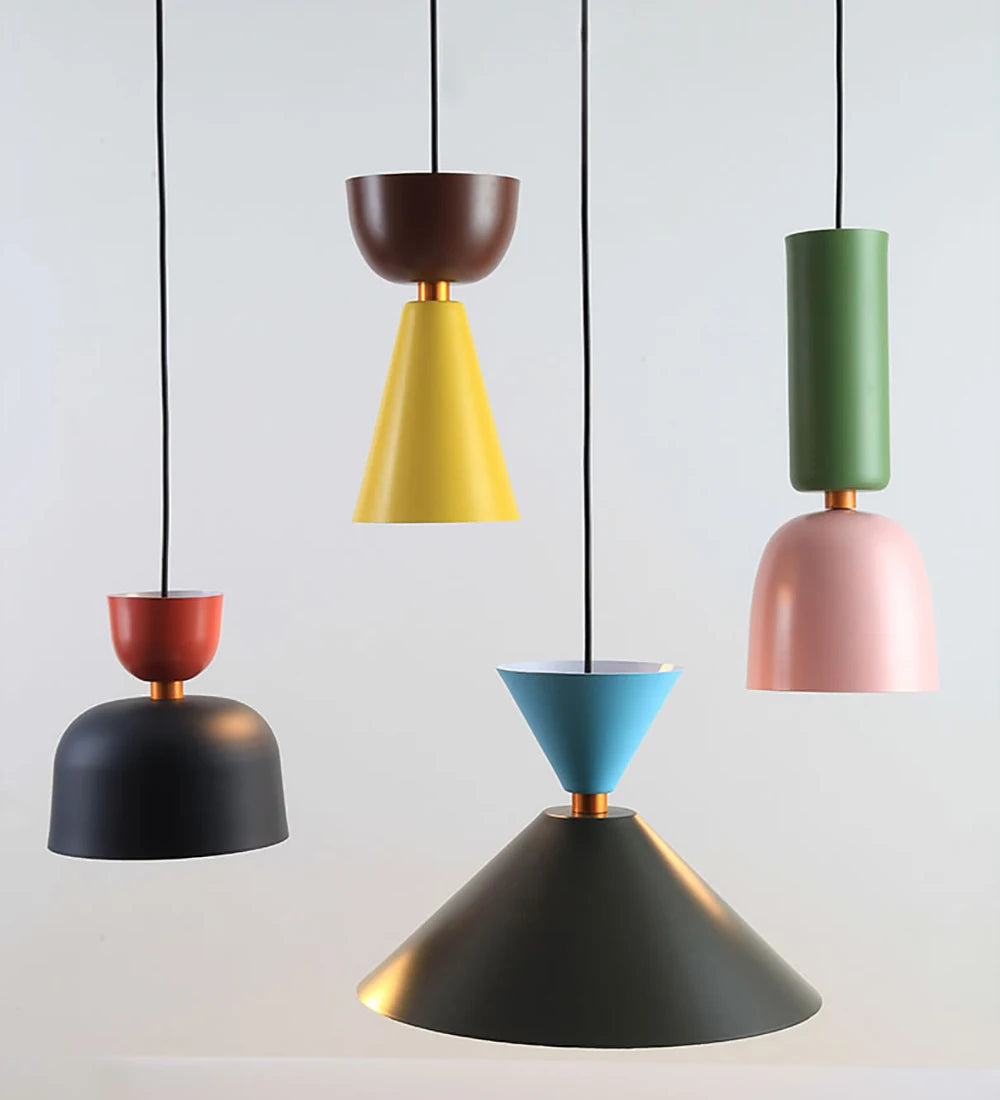 Nordic loft bedside pendant lights showcasing a minimalist design, perfect for bedrooms and cafes.