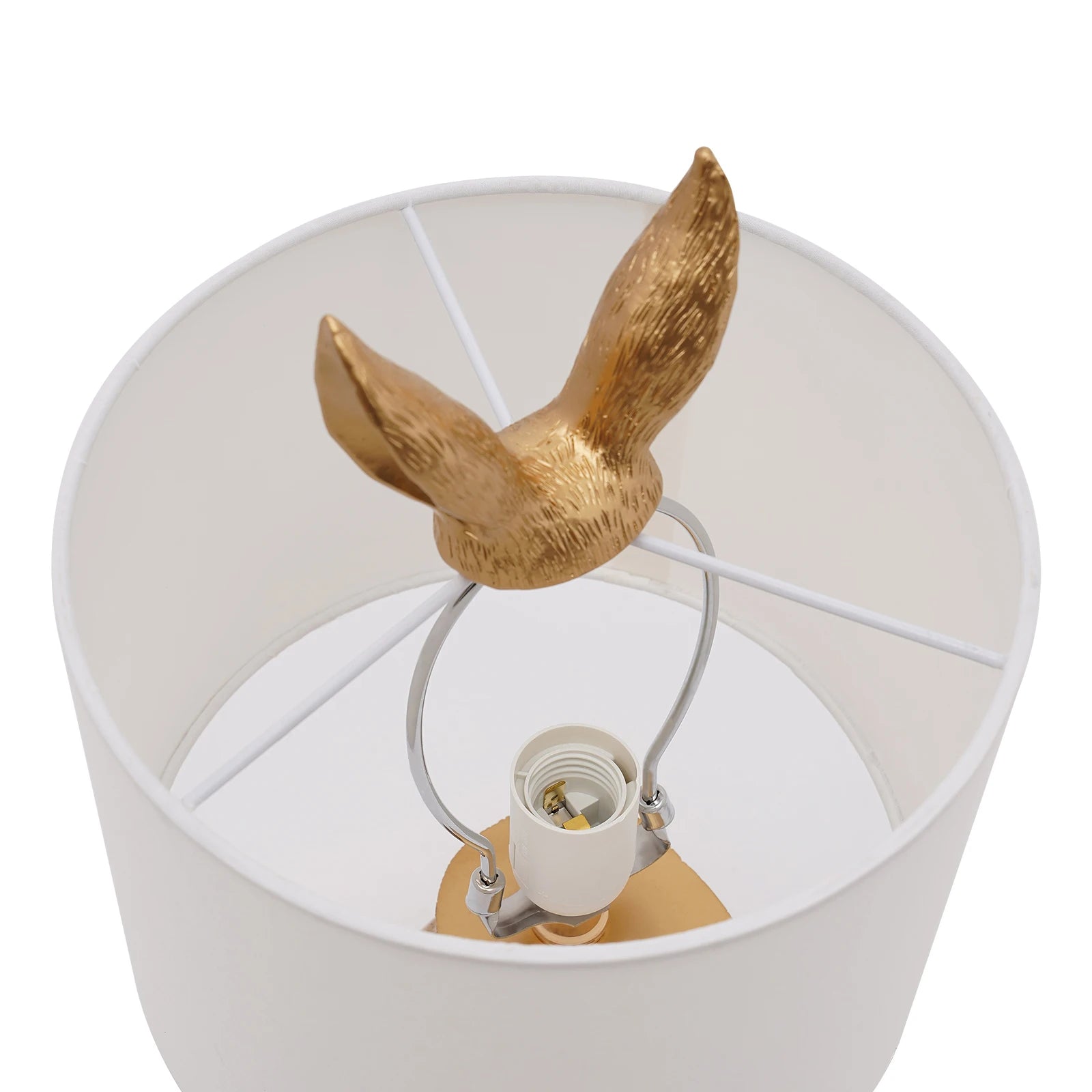 Nordic Modern Resin Rabbit Table Lamp featuring a stylish rabbit design, perfect for indoor decor.