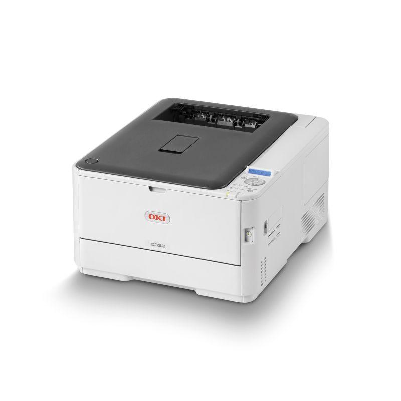 OKI C332DN Colour Laser printer showcasing its compact design and advanced features.