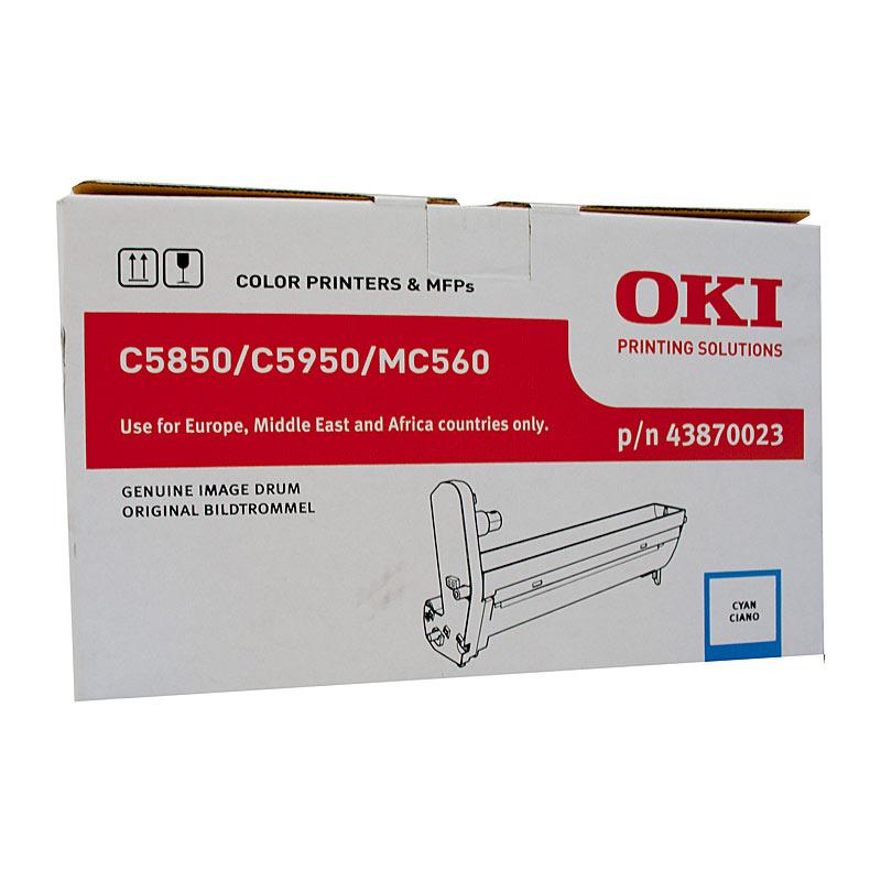 OKI C58/5950 Cyan Drum Unit, a genuine toner cartridge designed for high-quality printing with a yield of 20,000 pages.