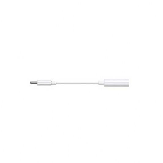 OPPO USB Type-C to 3.5mm Audio Adapter in white, showcasing its compact design and reversible connector.