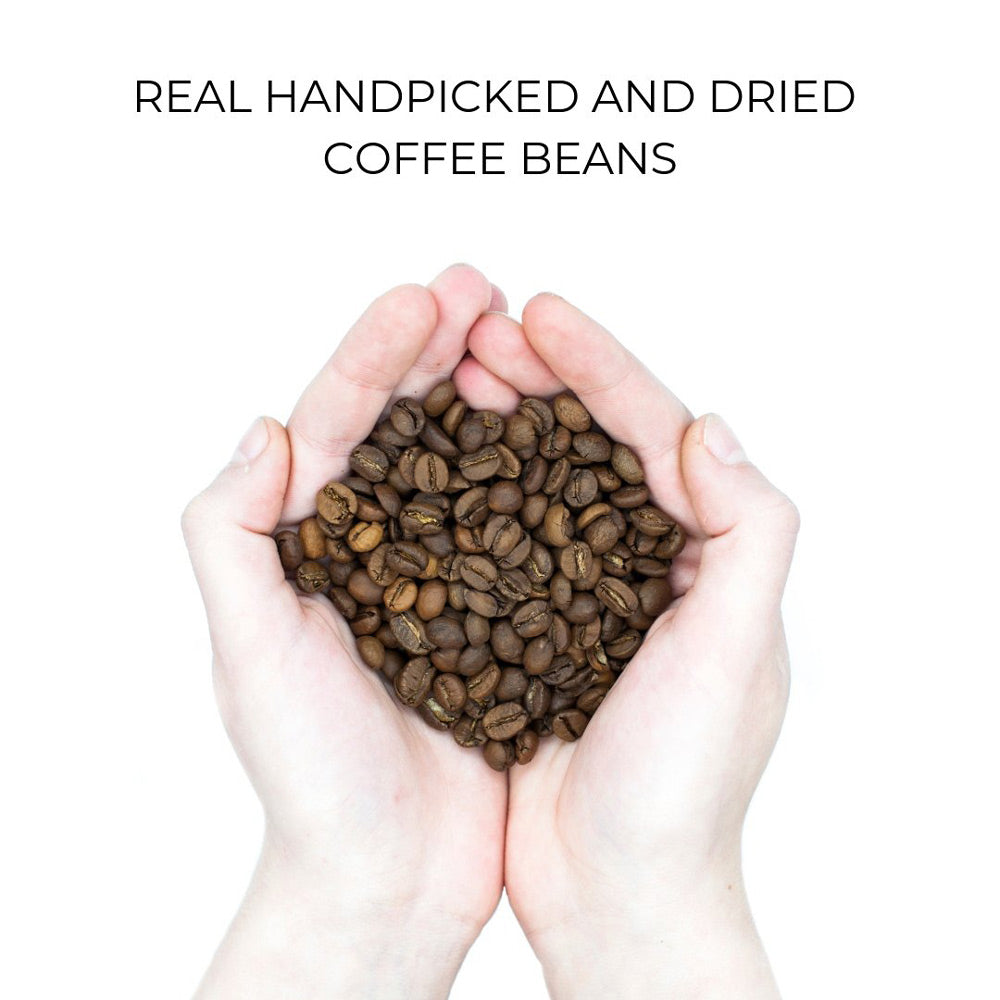 Organic Coffee Phone Case featuring a unique texture and aroma, held by a woman, showcasing its eco-friendly design.