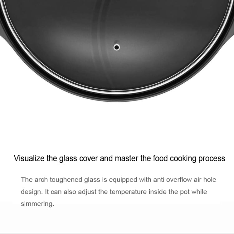 Original Xiaomi Zhiwu Soup Pot, 4L non-stick stockpot with a tempered glass lid, showcasing its sleek design and durable aluminum construction.