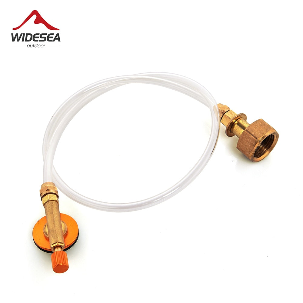 Outdoor Gas Stove Camping Stove Propane Refill Adapter with metal construction and LPG compatibility.