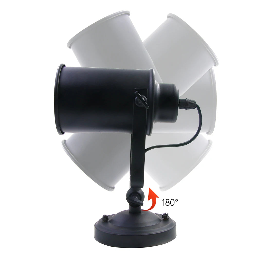 Outdoor LED Wall Lamp showcasing adjustable features and sleek design, perfect for garden and indoor use.