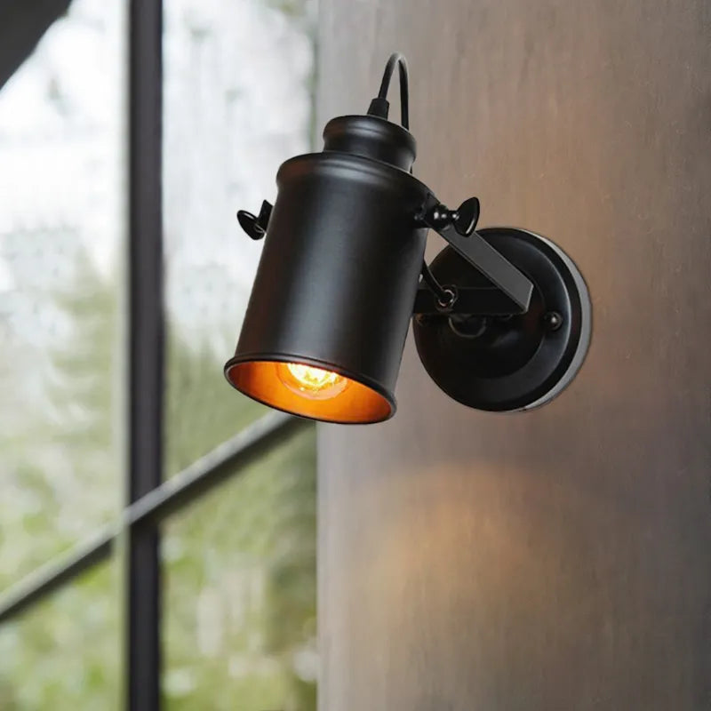 Outdoor LED Wall Lamp showcasing adjustable features and sleek design, perfect for garden and indoor use.