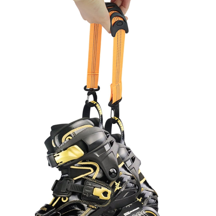 Outdoor Sports Portable Roller Skate Shoe Lifter in webbing material, showcasing its lightweight and durable design.