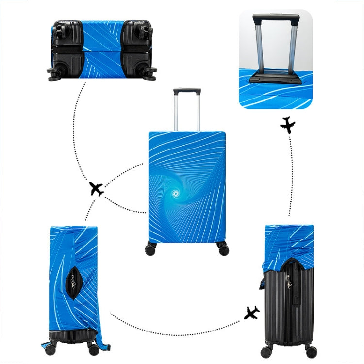 Outdoor Travel Thick Luggage Protective Cover in various sizes, made of durable polyester, designed to protect suitcases from dust and damage.