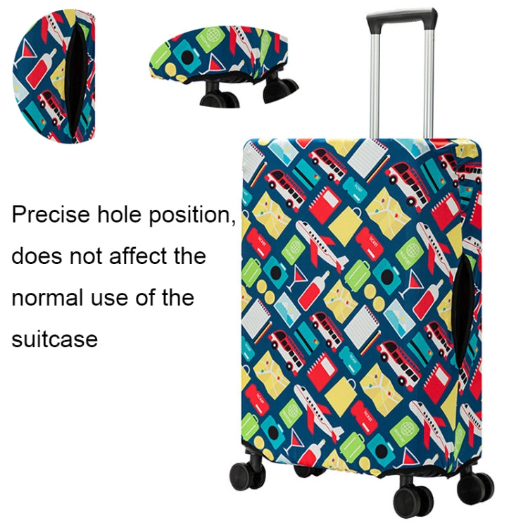 Outdoor Travel Thick Luggage Protective Cover in various sizes, made of durable polyester, designed to protect suitcases from dust and damage.