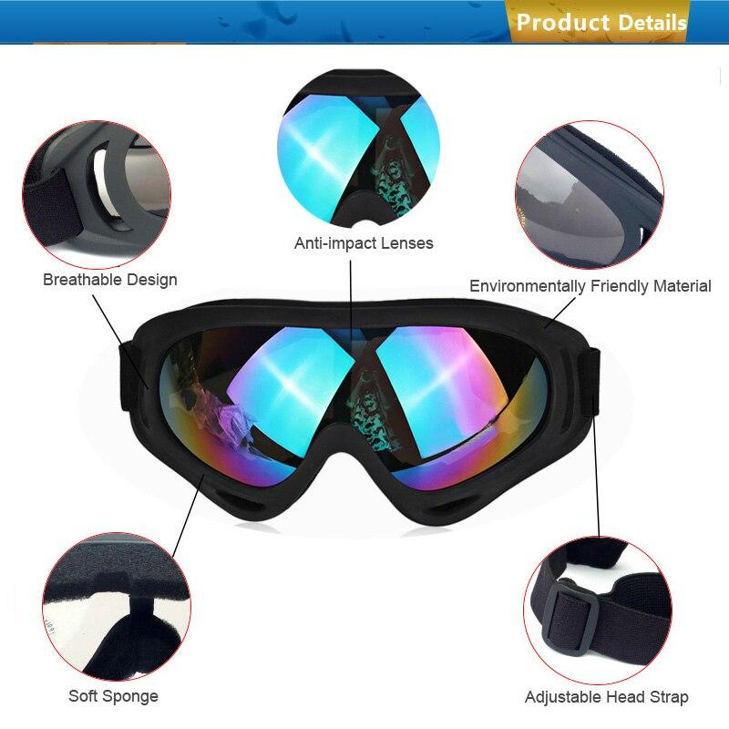 A pair of stylish UV400 cycling glasses with a multi-color frame, designed for outdoor sports and protection against UV rays.